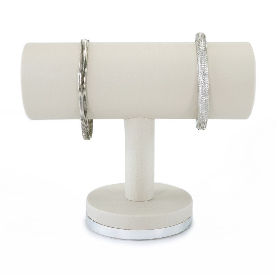 Expositor Bracelete Melodia - 12,5x15x5,0 cm. Dunny Off White - Prata Metalizado