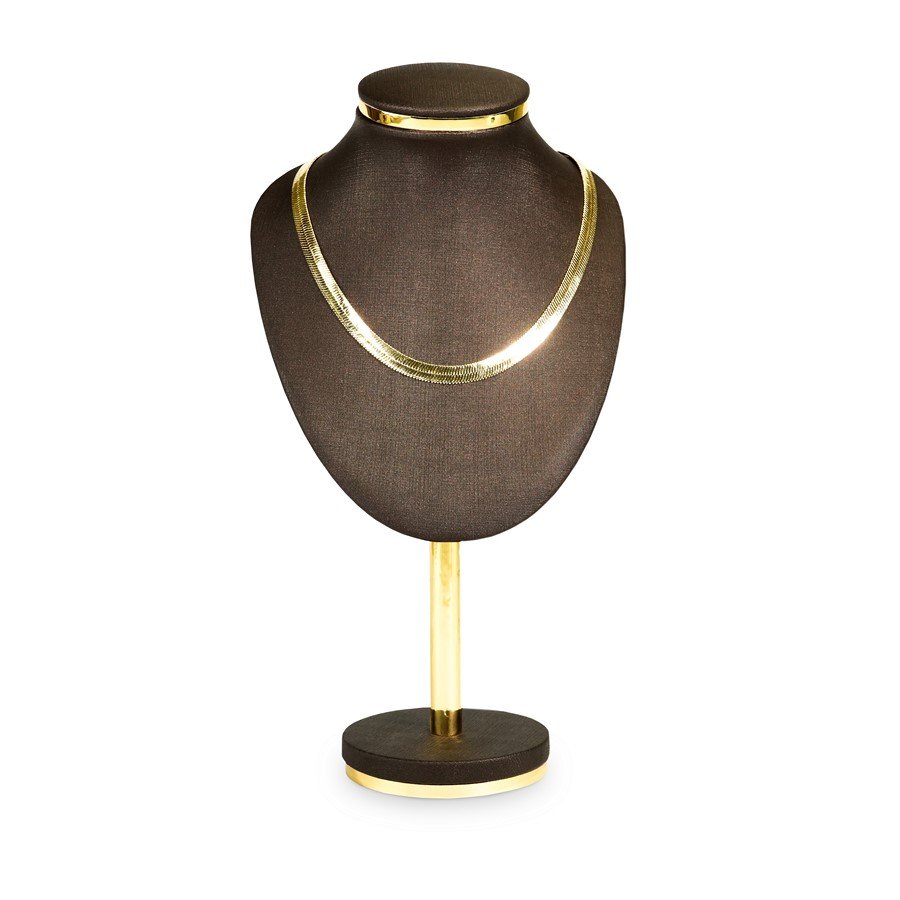 Busto Melodia M - 32,5x17,5 cm. Dunny Coffe - Dourado Metalizado