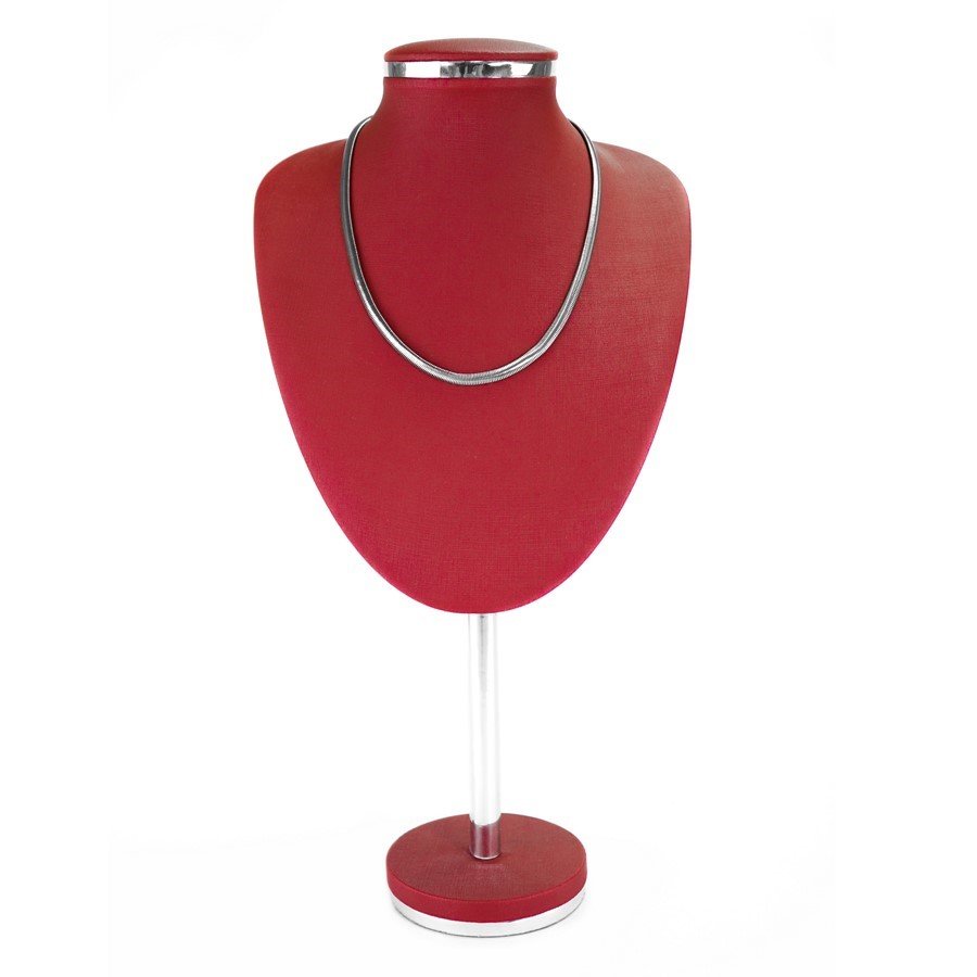 Busto Melodia Grande - 40x20,5 cm. Dunny Rubi - Prata Metalizado