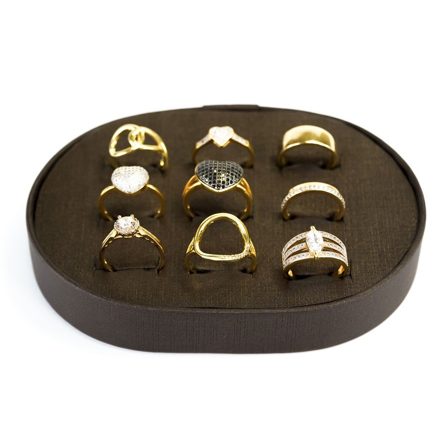 Expositor de Anéis Harmonia - 2x12,8x9 cm. Dunny Coffe