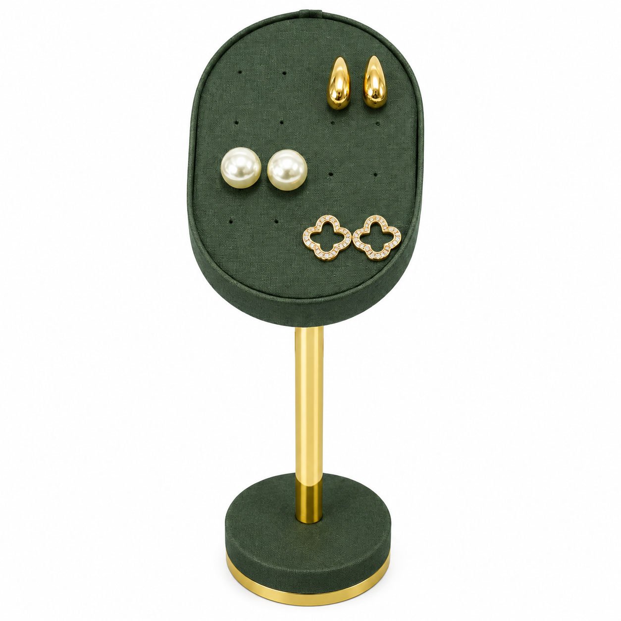 Expositor Brinco Lux Dunny Verde - Dourado Metalizado