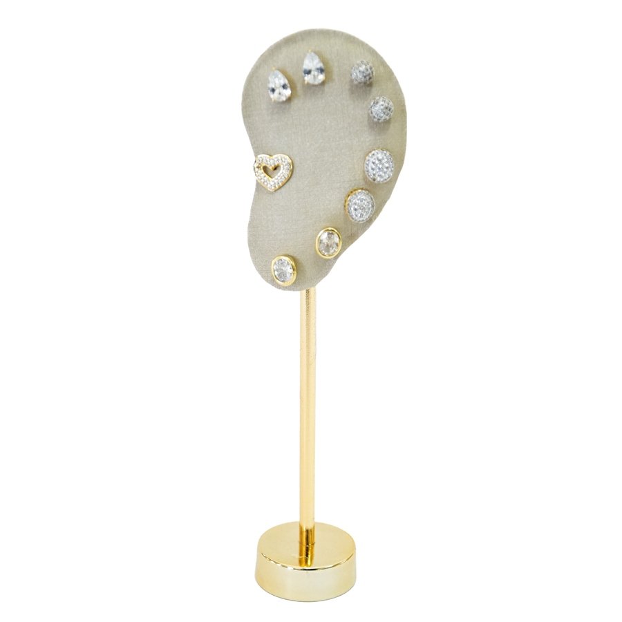 Expositor Orelha Esquerda Lune Dunny Champagne - Dourado Metalizado