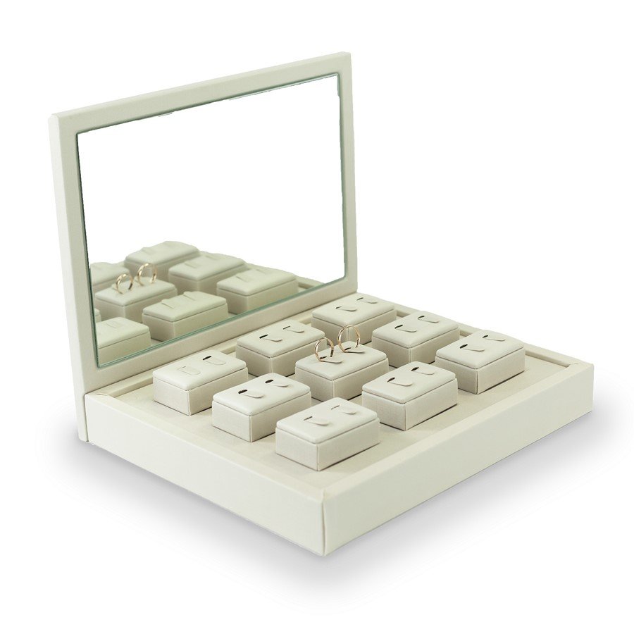 Vitrine de Expositores Aliança 25x26x30 cm Dunny Off White