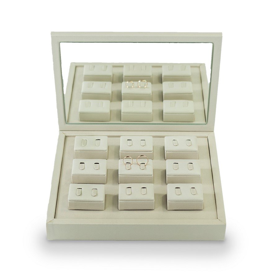 Vitrine de Expositores Aliança 25x26x30 cm Dunny Off White