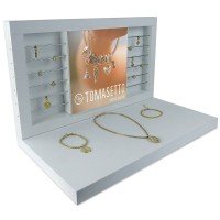 Vitrine Expositora para Joias - 25,3x44,2x27,8 cm. Branco