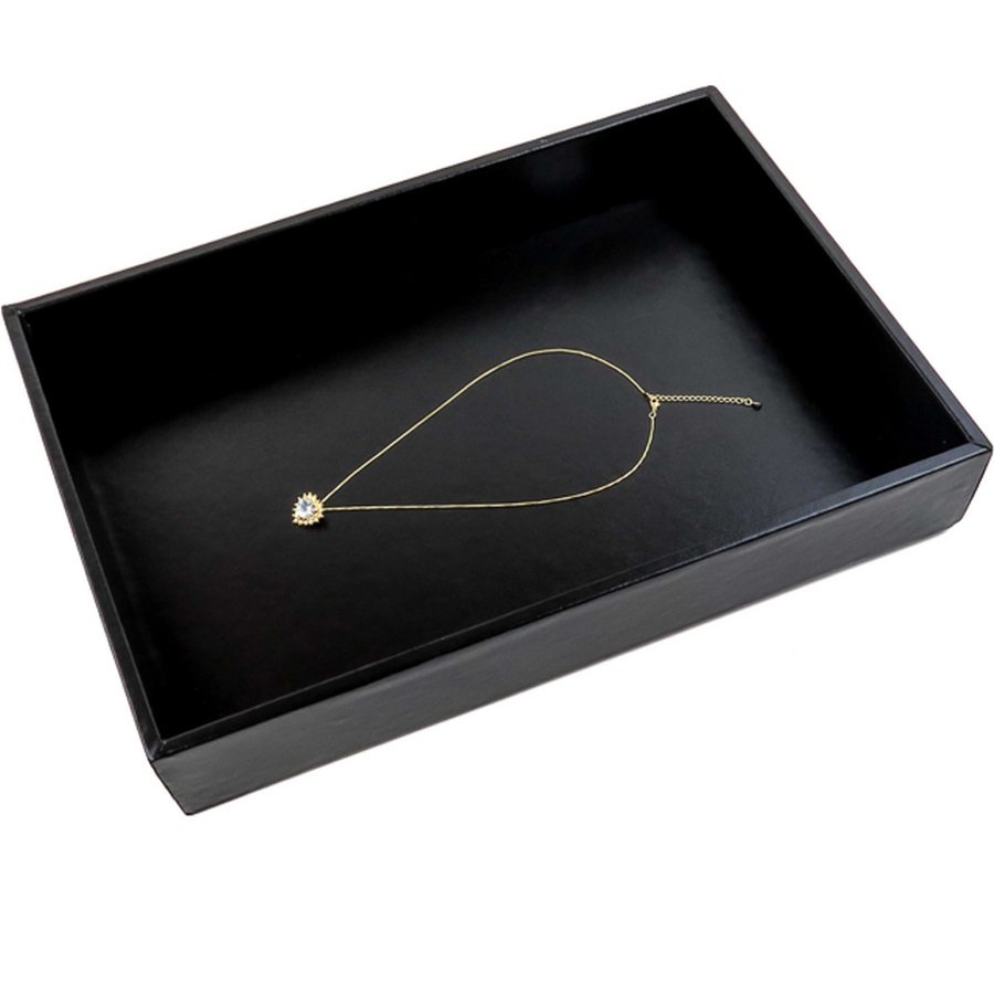 Bandeja Grande Expositora para Joias - 25,5x37,5x5 cm. Vinil Vinil Helene Preto