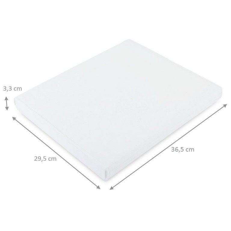 Bandeja Grande Expositora para Joias - 29,5x36,5x3,3 cm. Vinil Vinil Branco