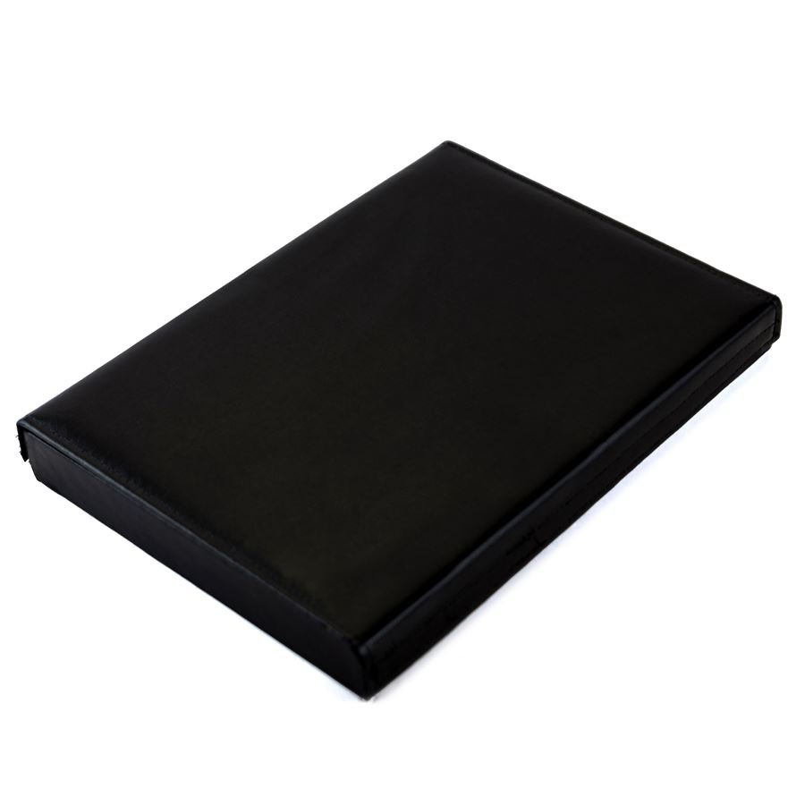 Bandeja Média Expositora para Anéis - 21,5x29,5x3,3 cm. Vinil Vinil Helene Preto