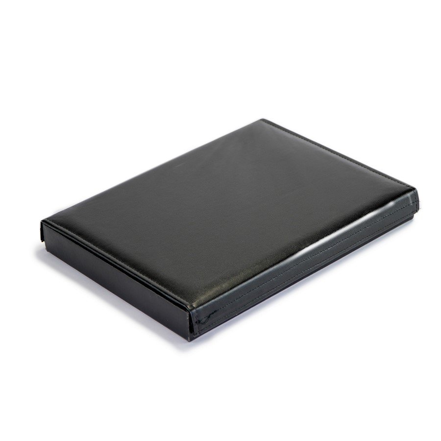 Expositor Médio 64 Anéis 21,5x29,5x3,3 cm com tampa Vinil Vinil Helene Preto