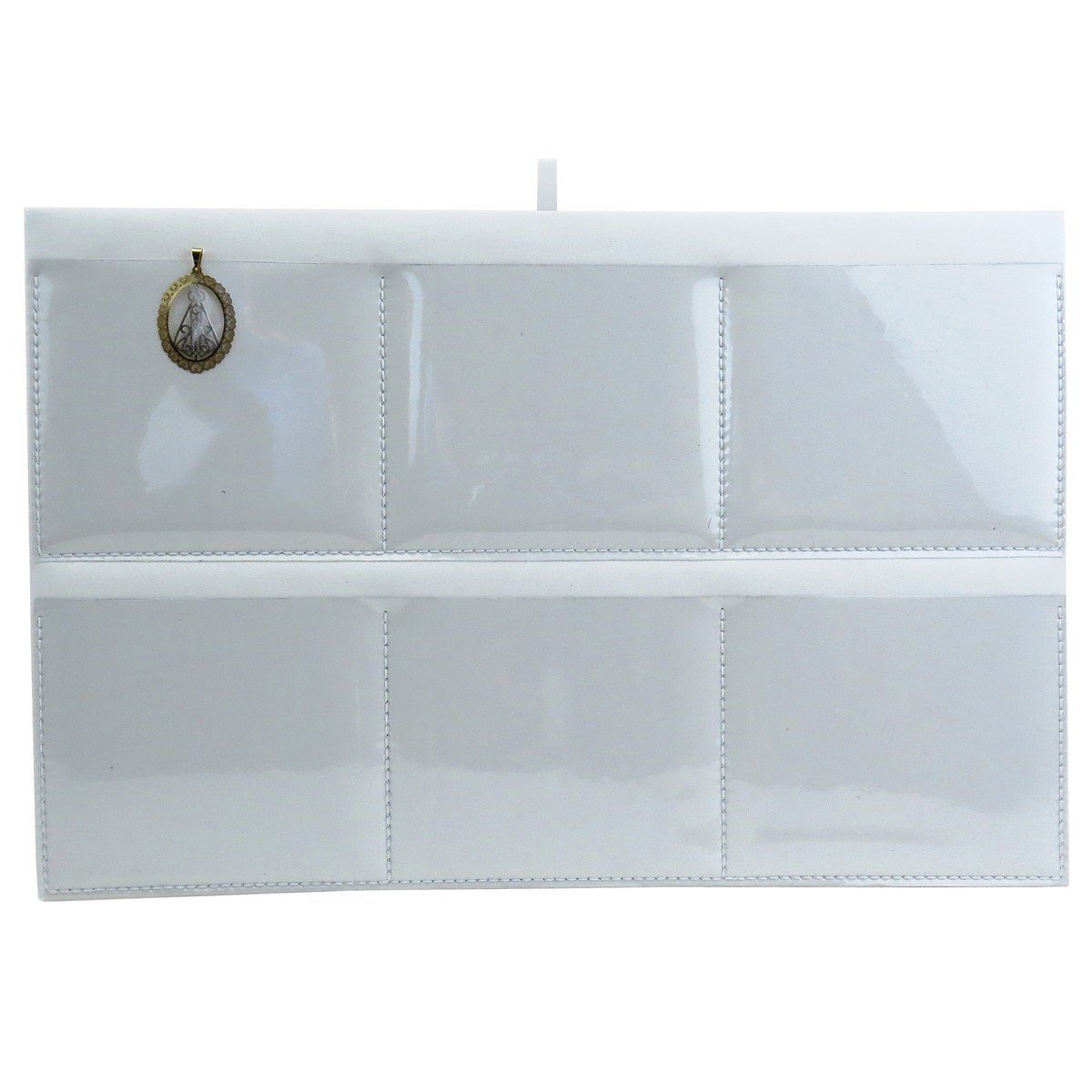Placa Grande Expositora para Pingentes - 23,5x36 cm. Vinil Vinil Branco