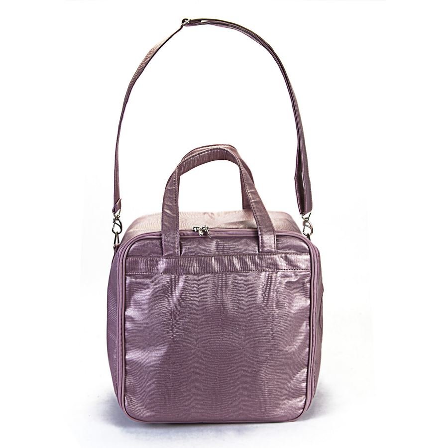 Bolsa 8 Bandejas para Joias - 21x29 cm Reptil Rosê Metalizado