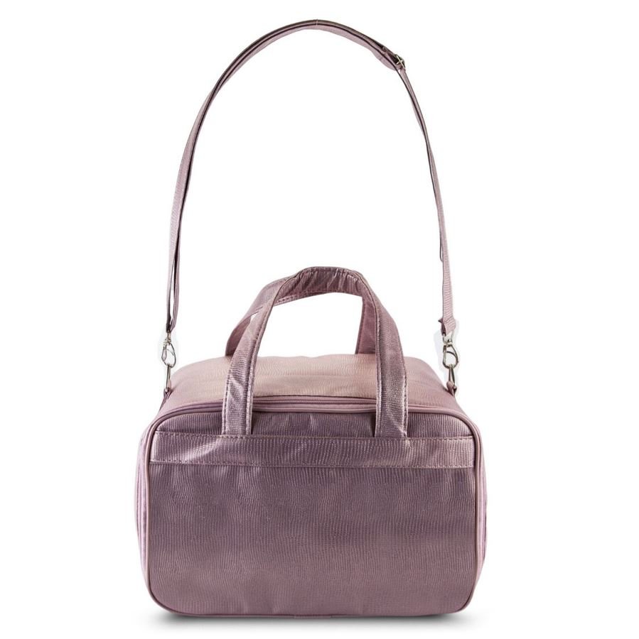 Bolsa para 5 Bandeja 21x29x3,3 cm Reptil Rosê Metalizado