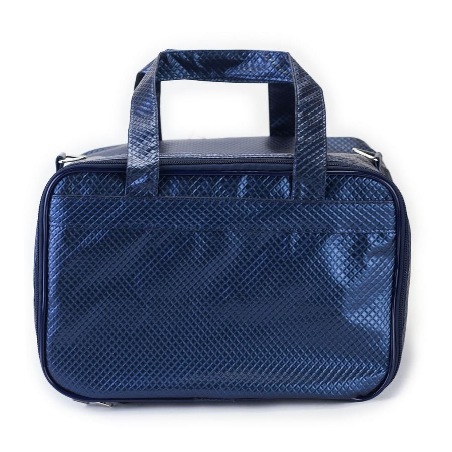 Estojo 5 Bandejas para Joias - 21x29x3,3 cm Rodes Azul Marinho Metalizado