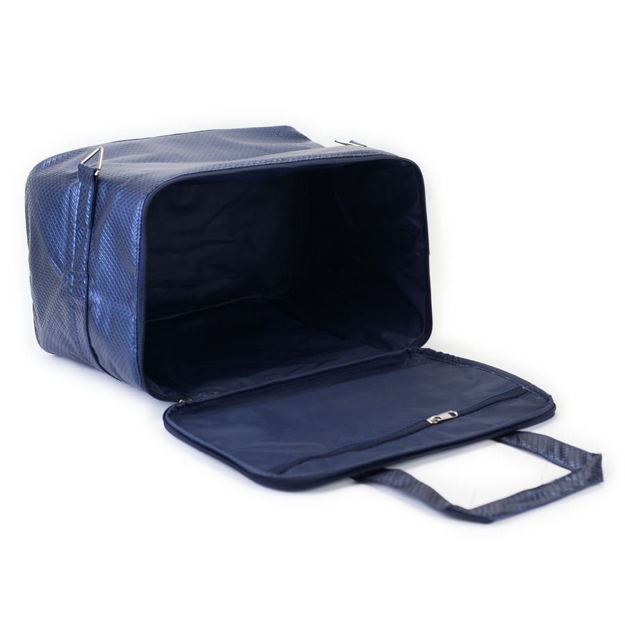Estojo 5 Bandejas para Joias - 21x29x3,3 cm Rodes Azul Marinho Metalizado