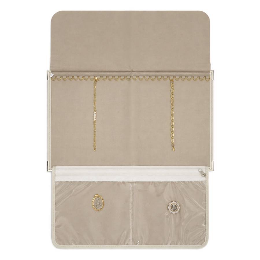 Kit Pequeno com 2 Bandejas e Caderno para Correntes Bolsa Verde - Bandeja Dunny Champagne