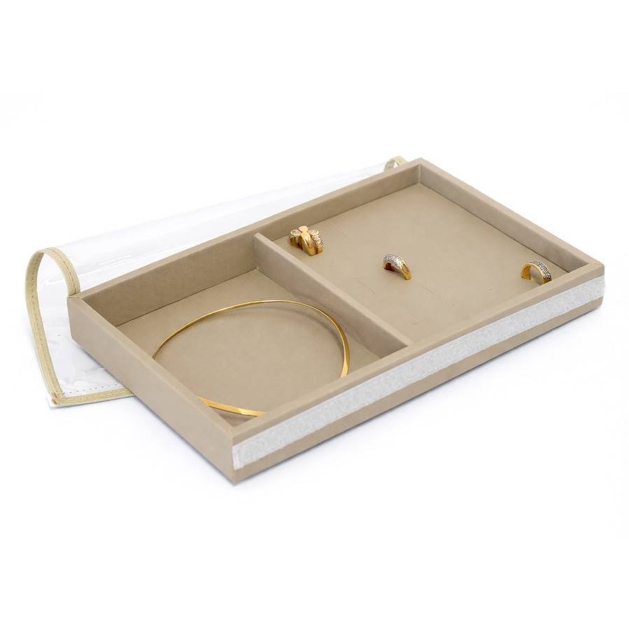 Kit Pequeno com 2 Bandejas e Caderno para Correntes Bolsa Verde - Bandeja Dunny Champagne