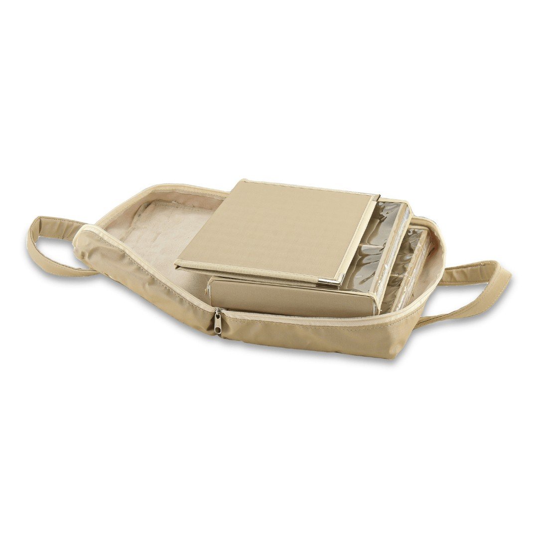 Kit Pequeno com 2 Bandejas e Caderno para Correntes Bolsa Dunny Champagne-Bandeja Dunny Champagne