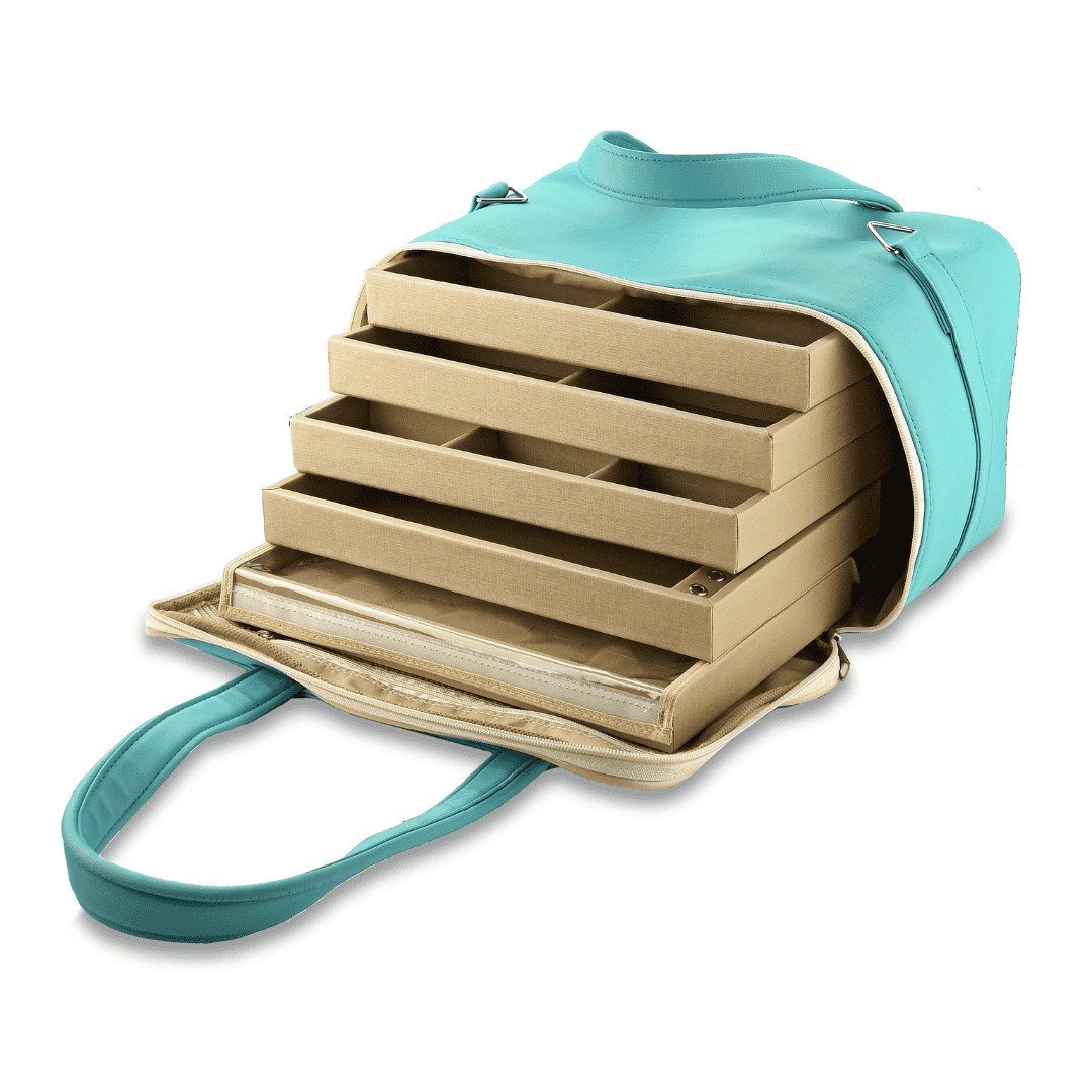 Bolsa para Bandejas de Jóias - 18x28,5x3,3 cm Bolsa Verde - Bandeja Dunny Champagne