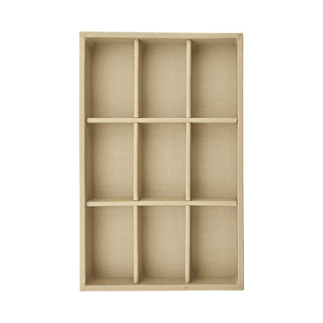 Bolsa para Bandejas de Jóias - 18x28,5x3,3 cm Bolsa Verde - Bandeja Dunny Champagne