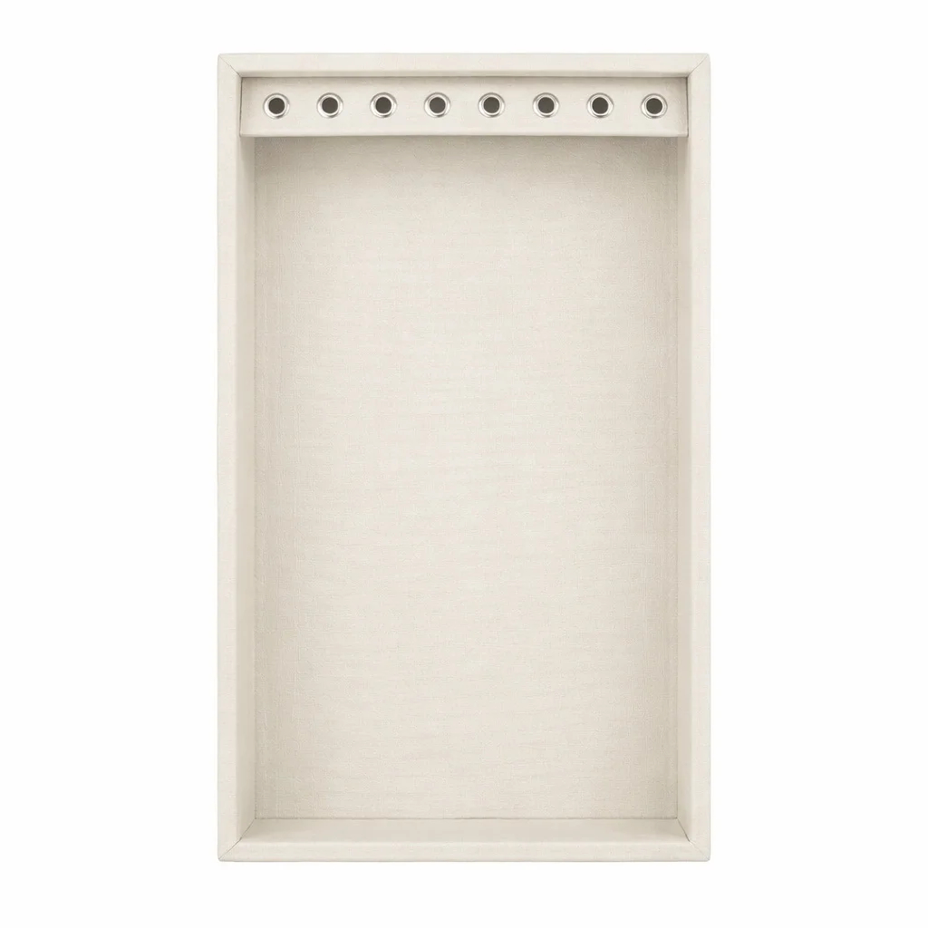 Bolsa para Bandejas de Jóias - 18x28,5x3,3 cm Bolsa Verde - Bandeja Dunny Branco