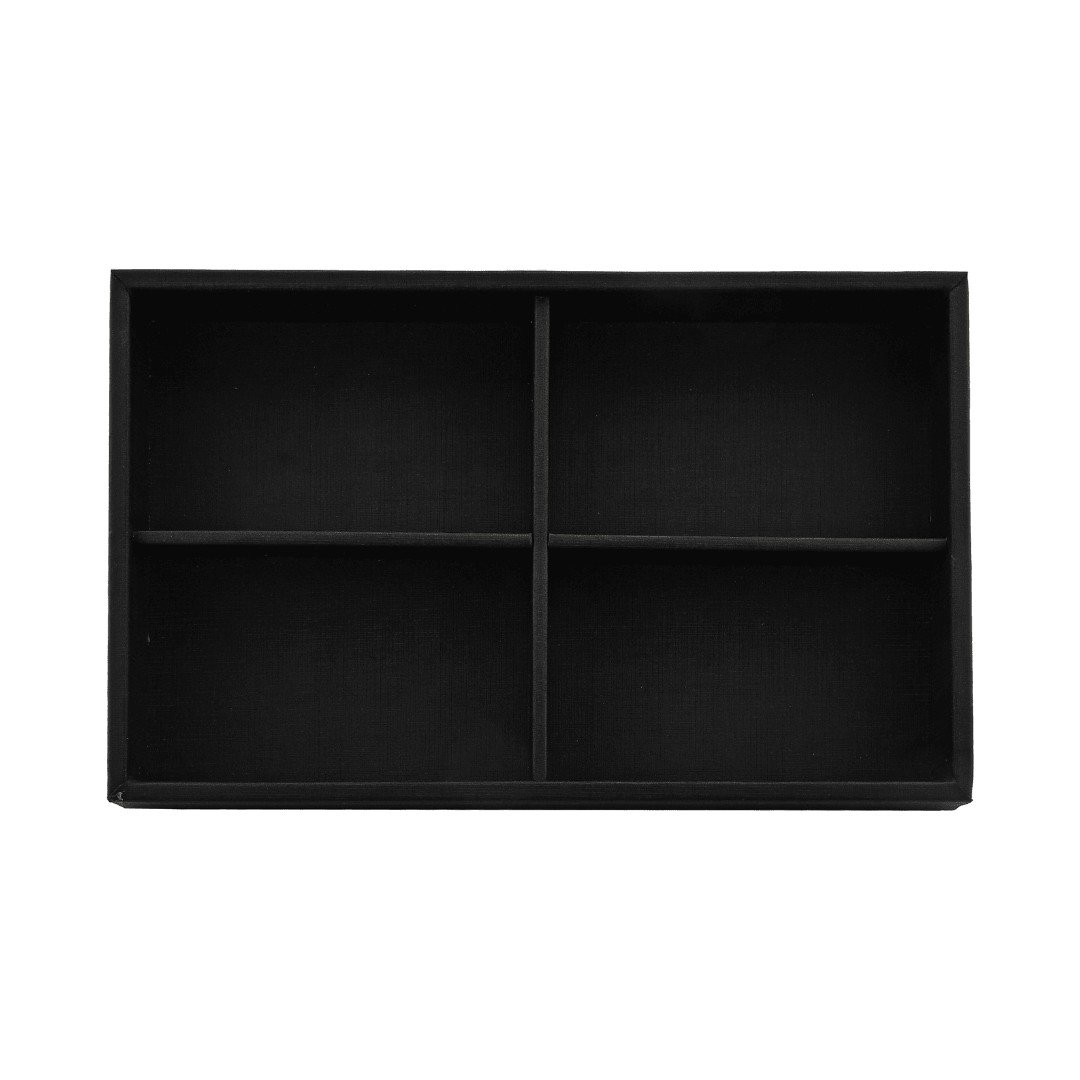 Bolsa para Bandejas de Jóias - 18x28,5x3,3 cm Bolsa Rodes Preto -Bandeja Dunny Preto