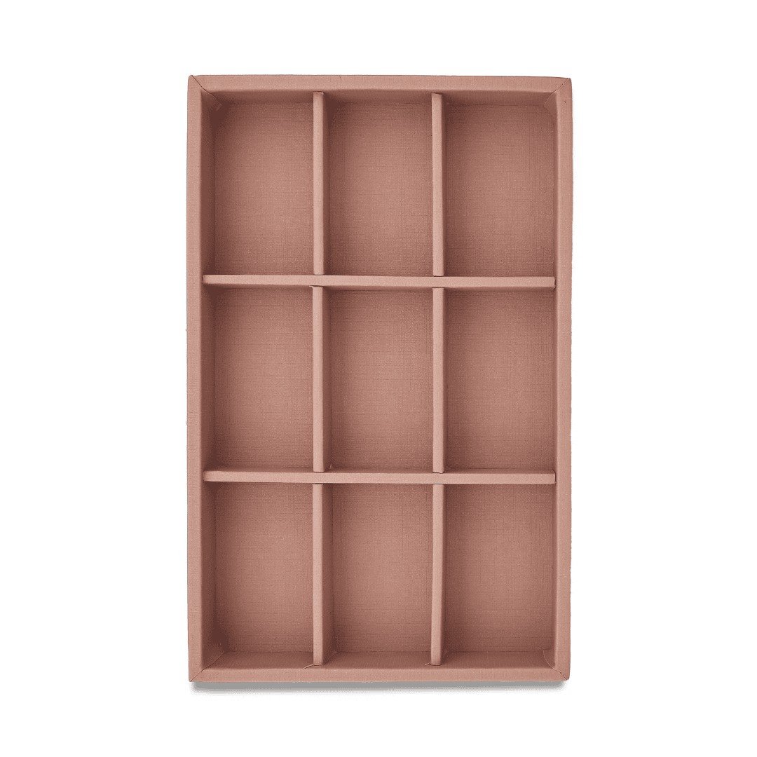 Bolsa para Bandejas de Jóias - 18x28,5x3,3 cm. Bolsa Reptil Rosê Metalizado - Bandeja Dunny Rosa Cha