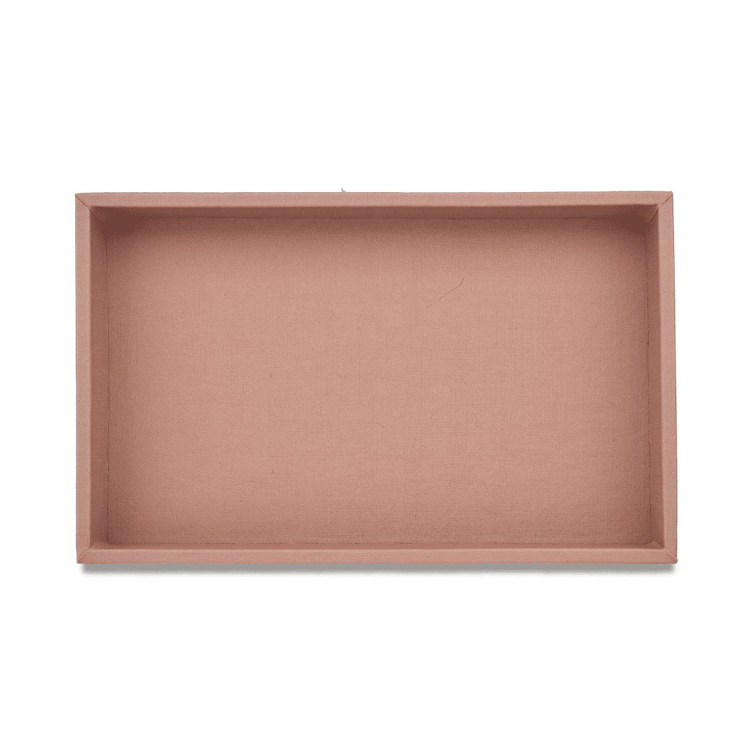 Bolsa para Bandejas de Jóias - 18x28,5x3,3 cm. Bolsa Reptil Rosê Metalizado - Bandeja Dunny Rosa Cha