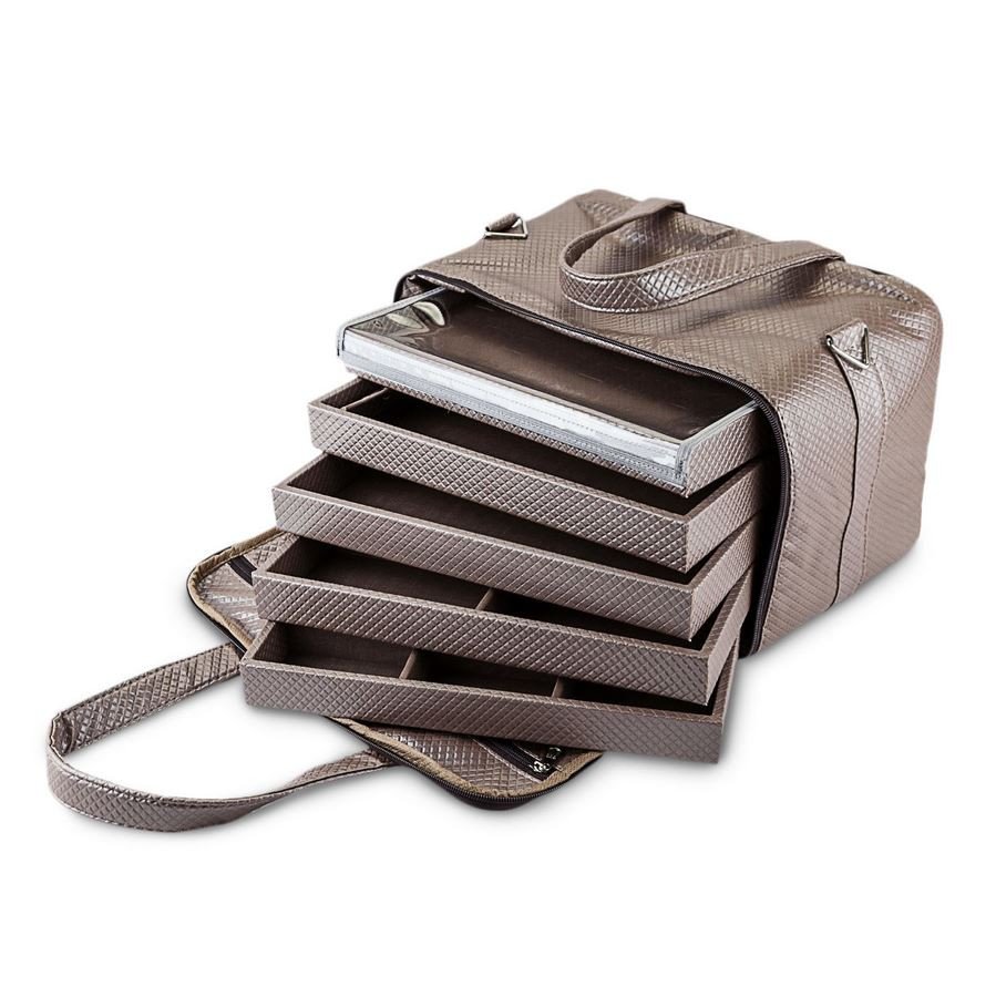 Kit PRIME Bolsa com 5 Bandejas Mistas 18x28,5x3,3cm Rodes Capuccino - Dunny Capuccino