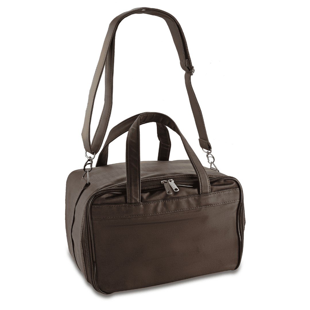 Kit PRIME 5 Bandejas c/Tampa Transparente 21,5x29,5x3,3 cm Bolsa Dunny Coffe - Bandeja Suede Marrom