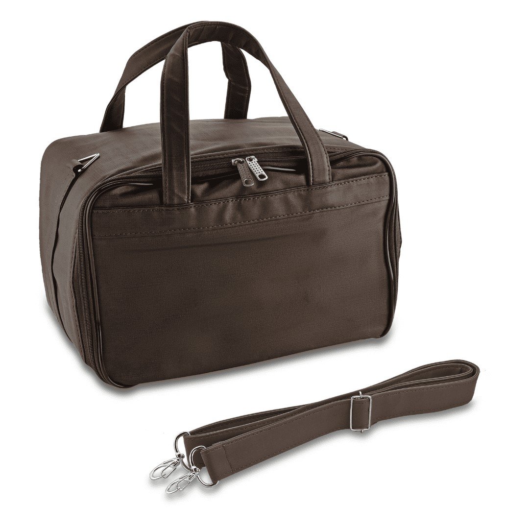 Kit PRIME 5 Bandejas c/Tampa Transparente 21,5x29,5x3,3 cm Bolsa Dunny Coffe - Bandeja Suede Marrom