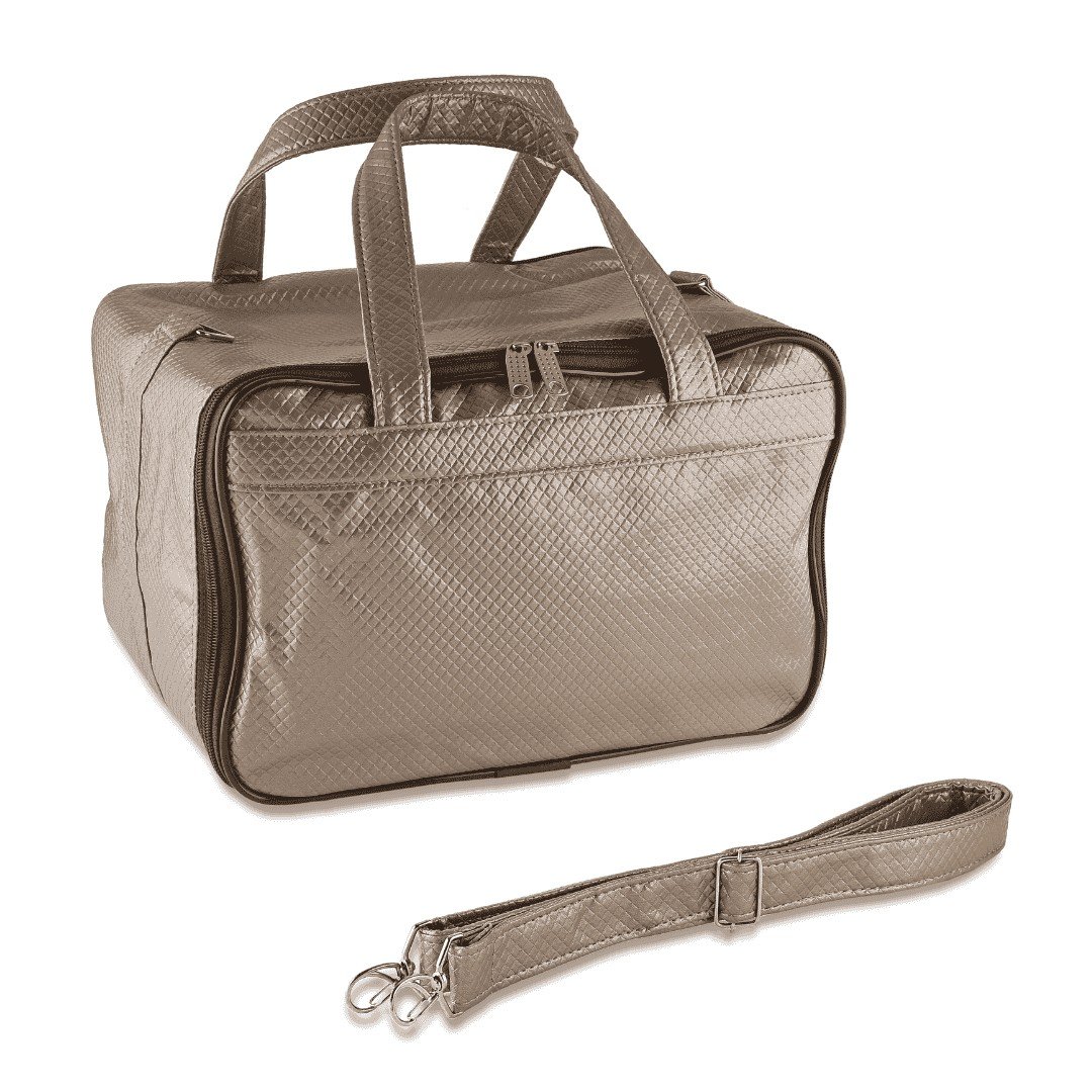 Kit Bandejas Expositoras + Bolsa para Joias - 21,5x29,5x3 cm Bolsa Rodes Capuccino - Bandeja Suede Marrom