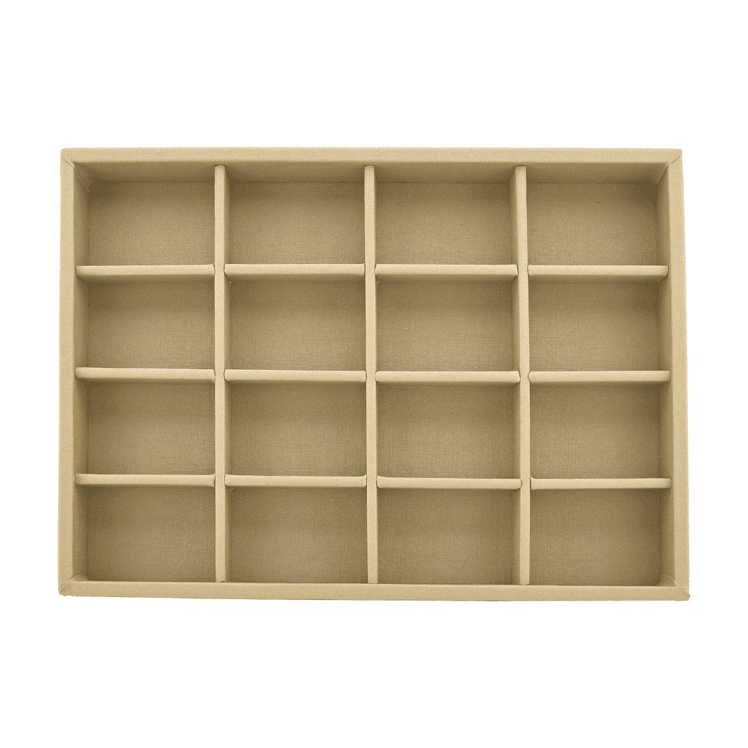 Kit Bandejas Expositoras + Bolsa para Joias - 21,5x29,5x3 cm Bolsa Dunny Coffe - Bandeja Dunny Champagne