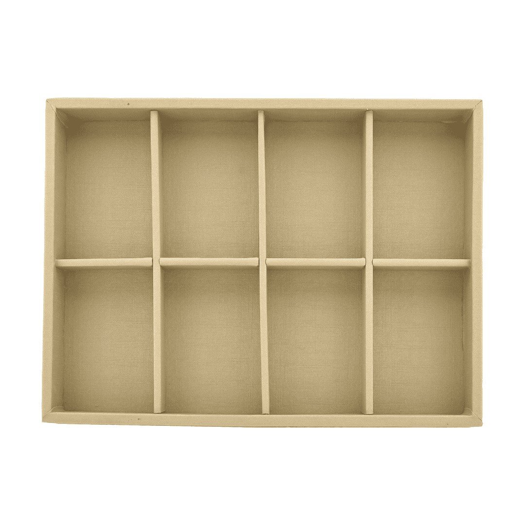 Kit Bandejas Expositoras + Bolsa para Joias - 21,5x29,5x3 cm Bolsa Dunny Coffe - Bandeja Dunny Champagne