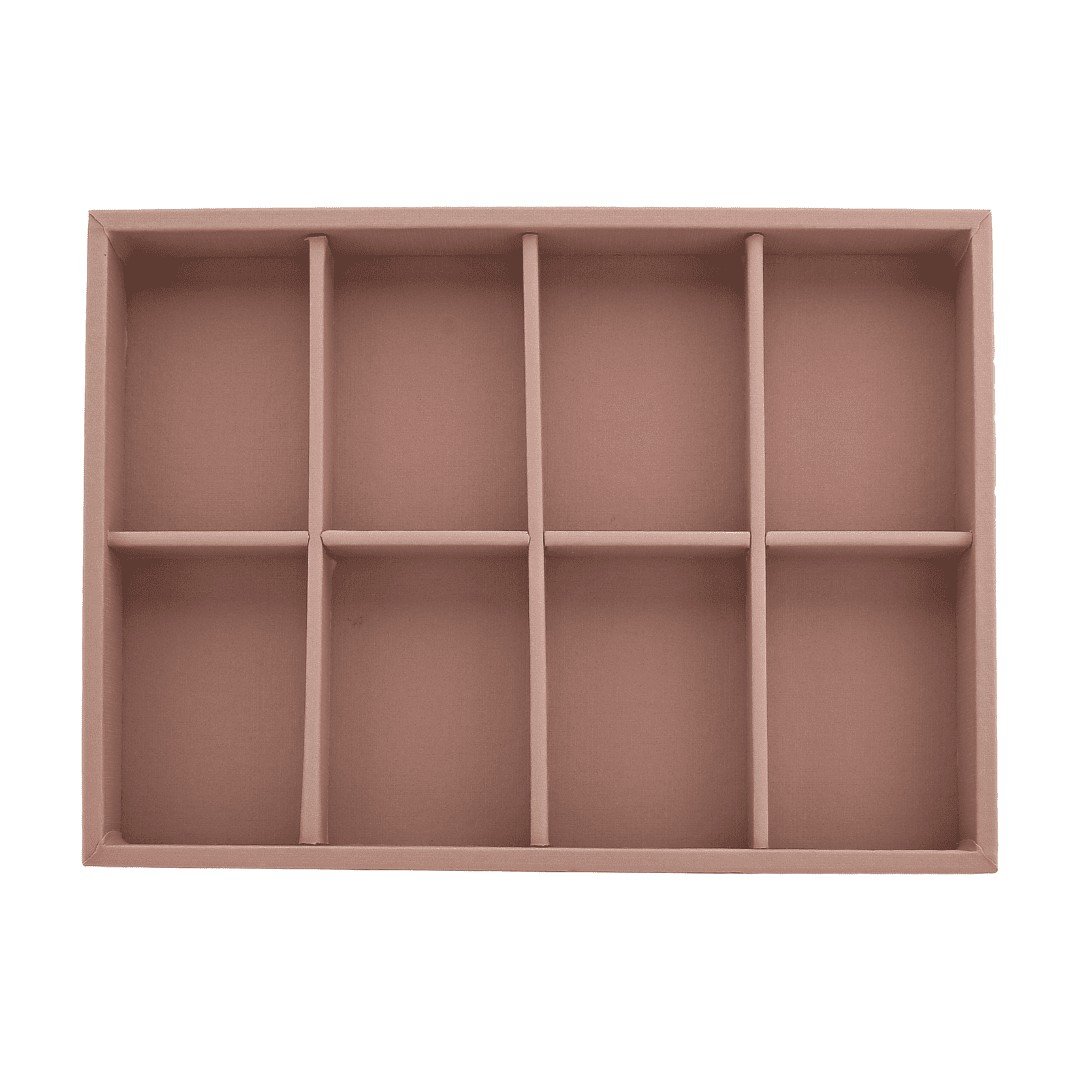 Kit Bandejas Expositoras + Bolsa para Joias - 21,5x29,5x3 cm Bolsa Reptil Rosa Blush - Bandeja Dunny Rosa Cha