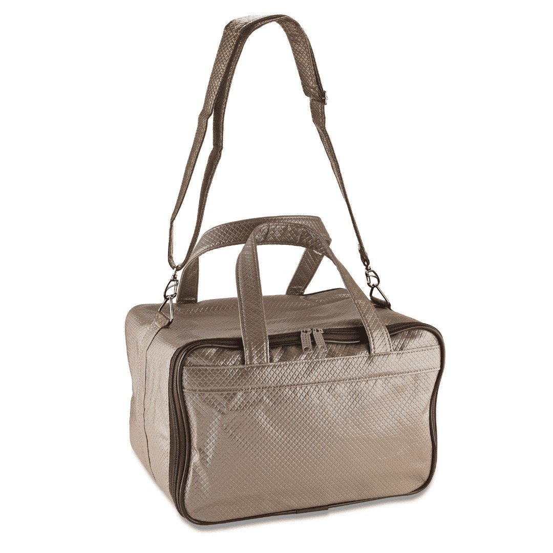 Kit Bandejas Expositoras + Bolsa para Joias - 21,5x29,5x3 cm Bolsa Rodes Capuccino -Bandeja Dunny Capuccino