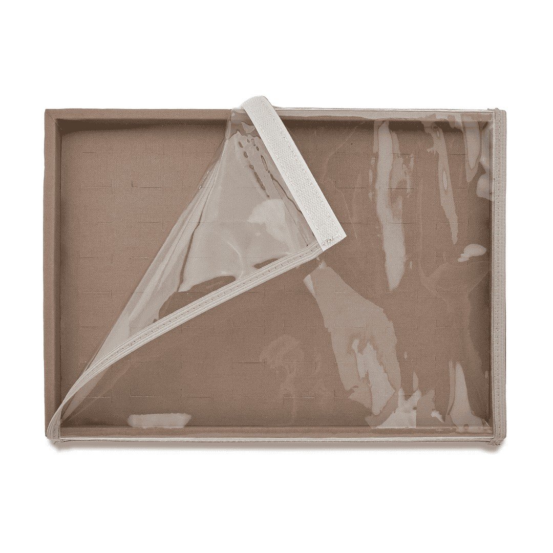 Kit Bandejas Expositoras + Bolsa para Joias - 21,5x29,5x3 cm Bolsa Rodes Capuccino -Bandeja Dunny Capuccino