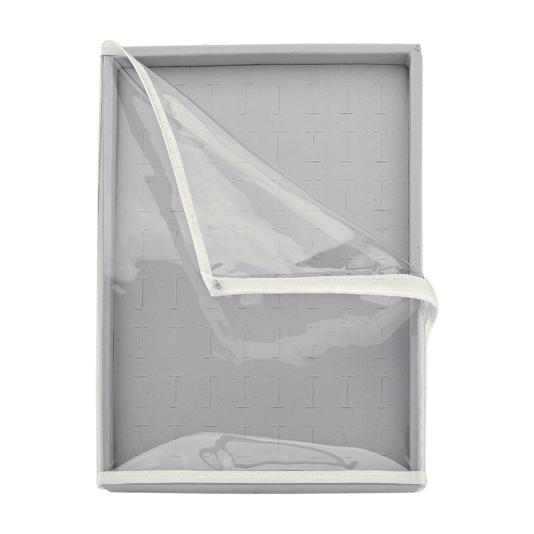 Kit Bandejas Expositoras + Bolsa para Joias - 21,5x29,5x3 cm Bolsa Rodes Azul Marinho Metalizado - Bandeja Dunny Lavanda