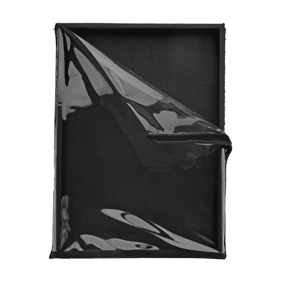 Kit Bandejas Expositoras + Bolsa para Joias - 21,5x29,5x3 cm Bolsa Dunny Preto - Bandeja Dunny Preto