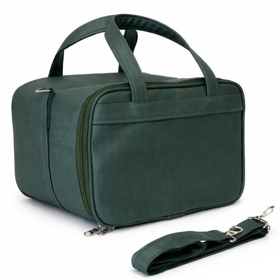 Kit Bandejas Expositoras + Bolsa para Joias - 21,5x29,5x3 cm Bolsa Dunny Verde - Bandeja Dunny Champagne