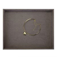 Bandeja Grande Expositora para Joias - 29,5x36,5x3,3 cm. Suede Marrom