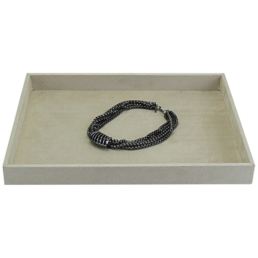 Bandeja Extra Grande Lisa 29,5x39,5x3,3 cm Suede Bege