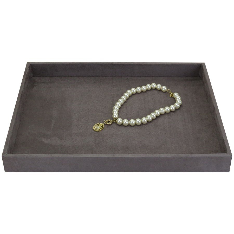Bandeja Extra Grande Lisa 29,5x39,5x3,3 cm Suede Marrom