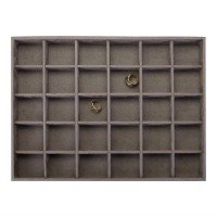 Bandeja Extra Grande Expositora para Joias - 29,5x39,5x3,3. Suede Marrom