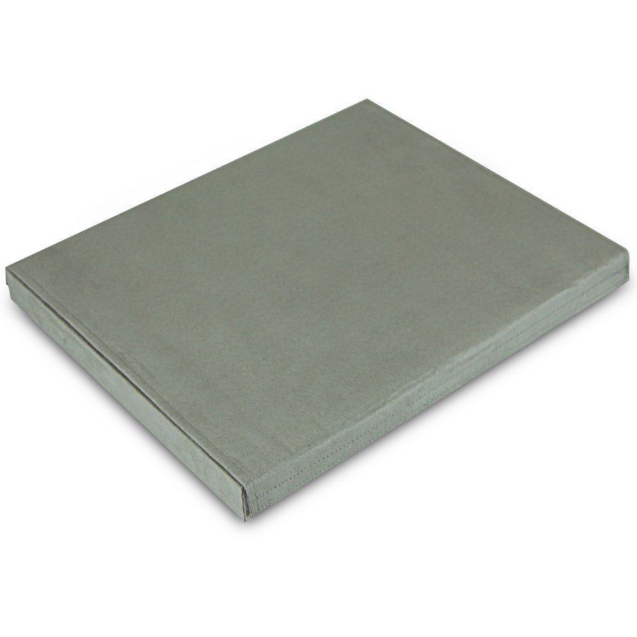 Bandeja Grande Expositora para Aneis - 29,5x36,5x3,3 cm. Suede Cinza