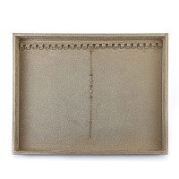 Bandeja Grande Expositora para Pulseiras - 29,5x36,x2,3 cm. Suede Bege