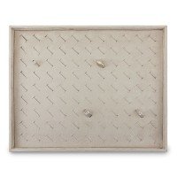 Bandeja Grande Expositora para Aneis - 29,5x36,5x3,3 cm. Suede Bege