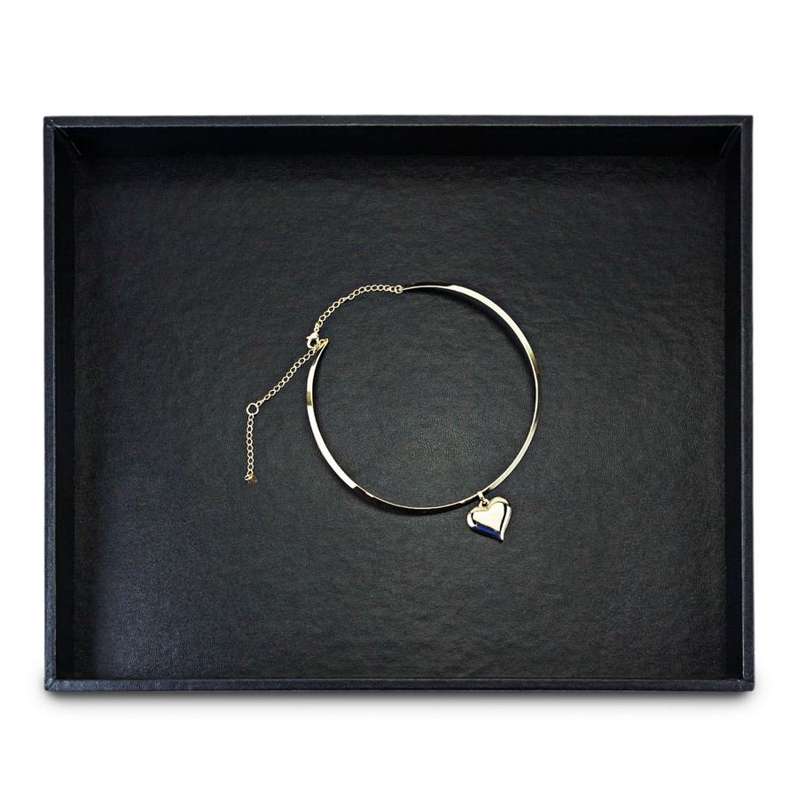 Bandeja Expositora Para Joias Lisa-29,5x36,5x3,3 cm Vinil Vinil Helene Preto