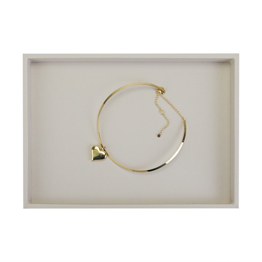 Bandeja Média Expositora para Joias - 21,5x29,5x2,3 cm. Dunny Off White