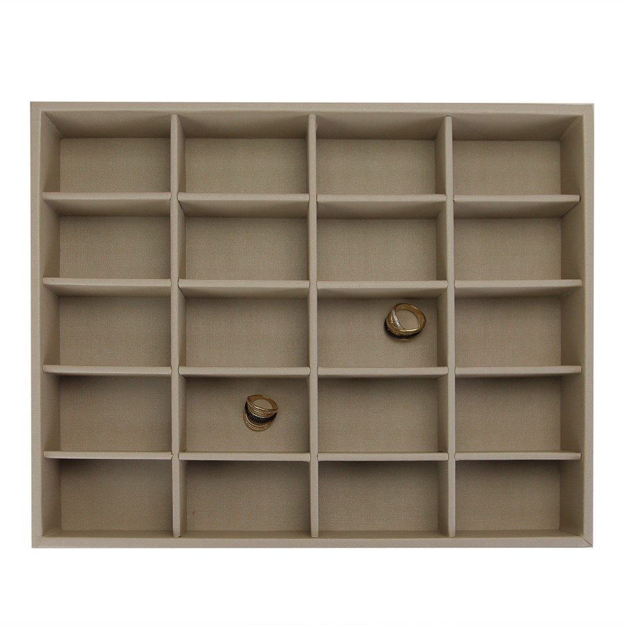 Bandeja Grande Expositora para Joias - 29,5x36,5x5 cm. Dunny Champagne