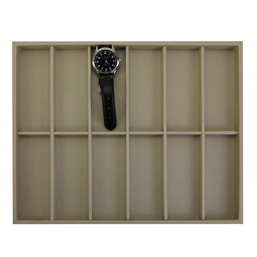 Bandeja Grande Expositora para Relógios - 29,5x36,5x2,3 cm. Dunny Champagne